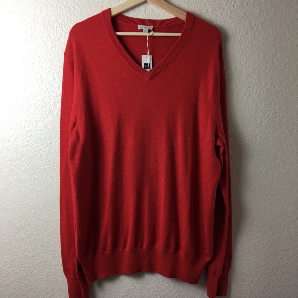 Gap Cotton/Cashmere Blend V-Neck Sweater - Picture 1 of 4